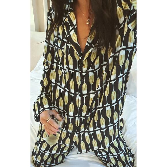 Show Me Your MuMu Other - NEW NWT Show Me Your Mumu Classic PJ Set Champagne Silky Size XS